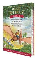 Magic Tree House Boxed Set, Books 1-4: Dinosaurs Before Dark, The Knight at Dawn, Mummies in the Morning, and Pirates Pa cover
