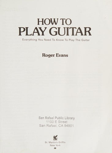 How to Play Guitar