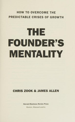 The Founders Mentality