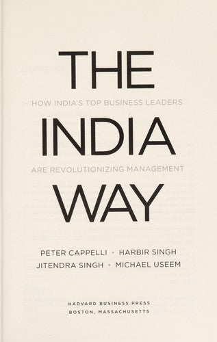 The India Way